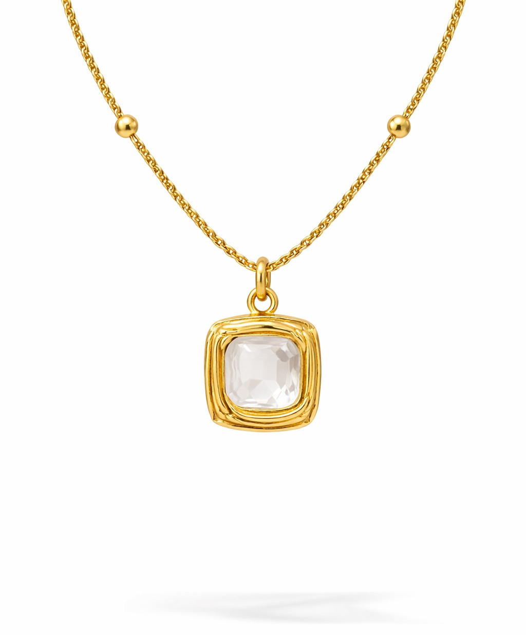 Soft Square Stone pendant