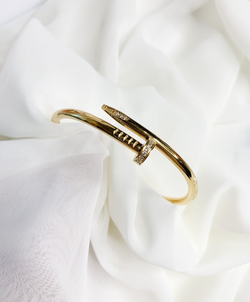 Gold Nail Bracelet