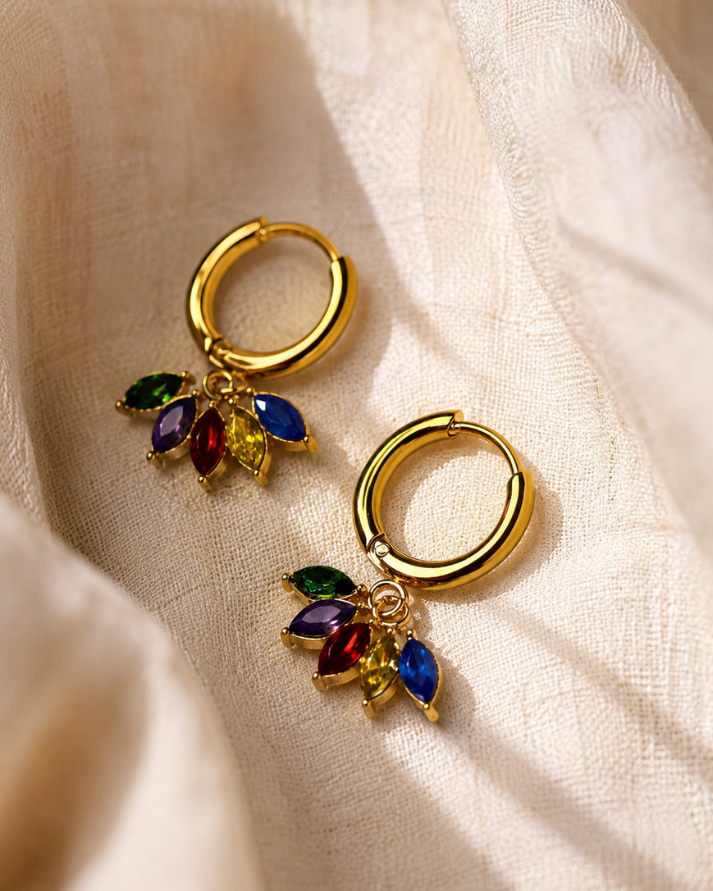 Prism Bloom Hoops