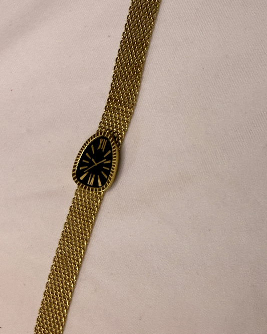 Onyx Tear Watch Bracelet