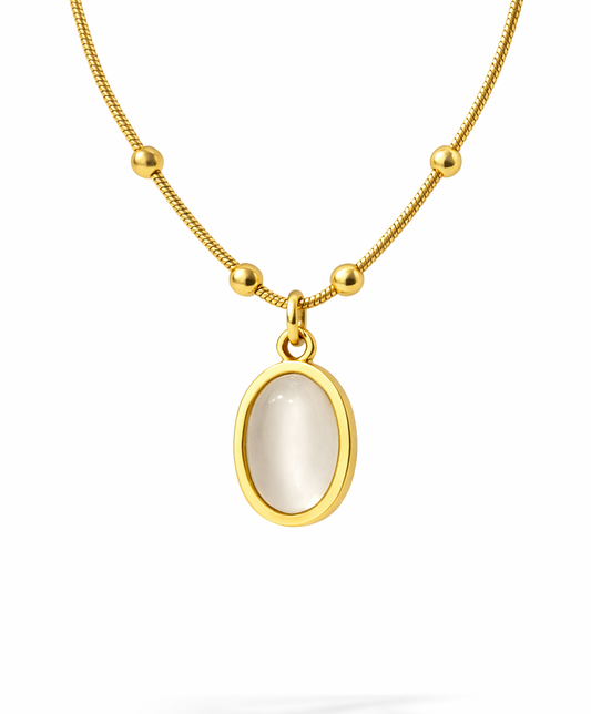 Minimal Oval Pendant