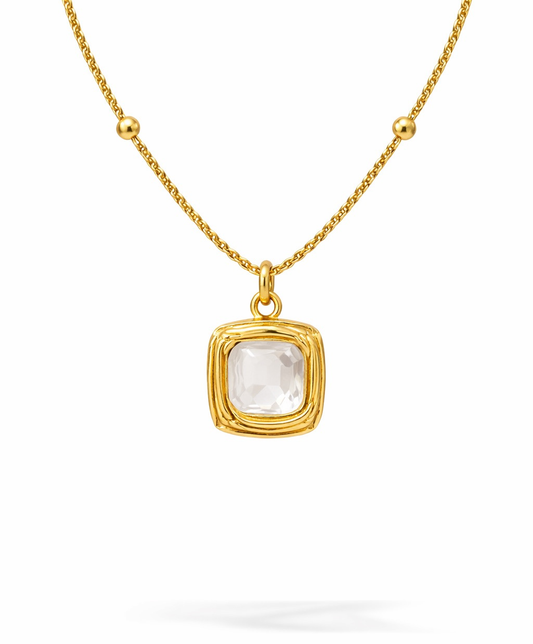 Soft Square Stone pendant