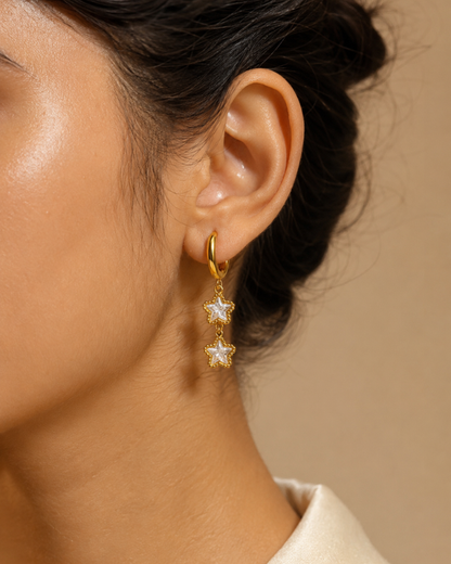 Stellar Drop Hoops