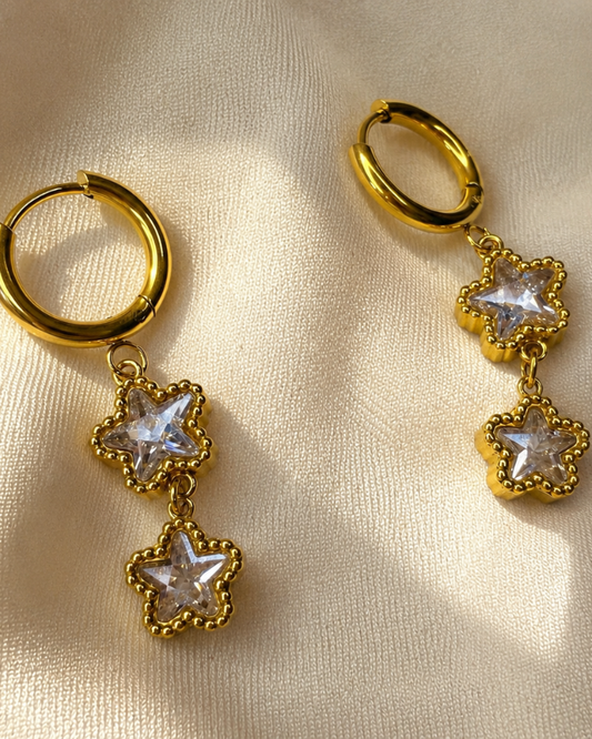 Stellar Drop Hoops