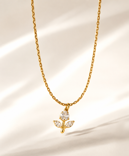 Crystal Tulip Necklace