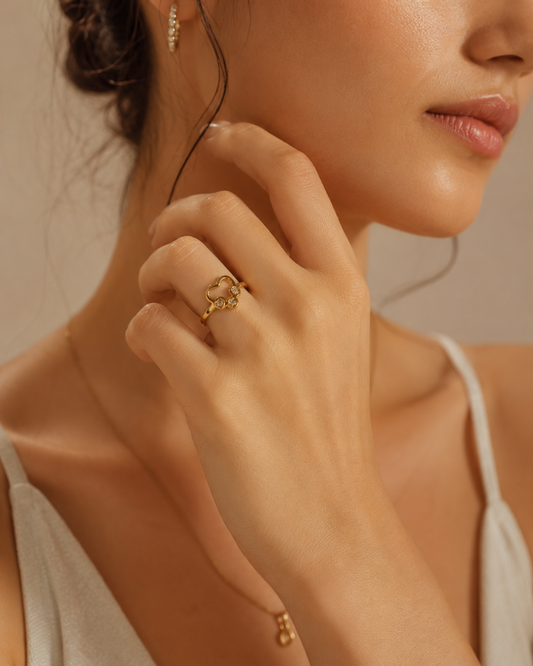 Trinity Heart Ring