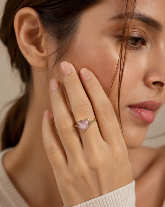 Blush Heart Ring