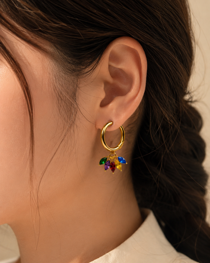Prism Bloom Hoops