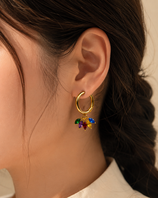 Prism Bloom Hoops