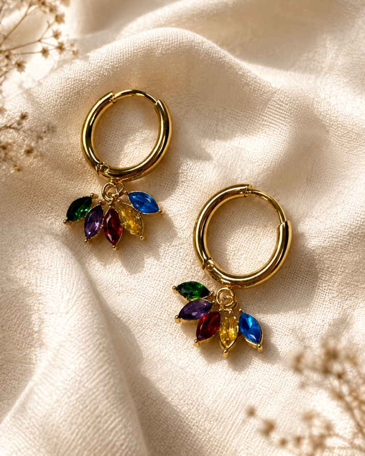 Prism Bloom Hoops