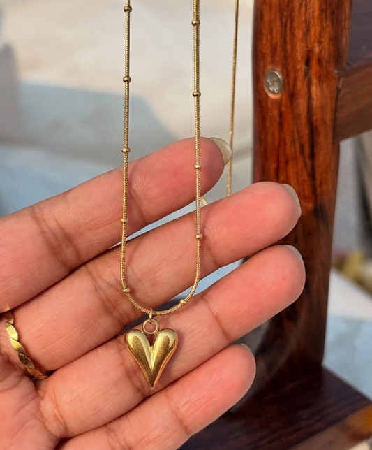 Gold Everyday Heart Necklace
