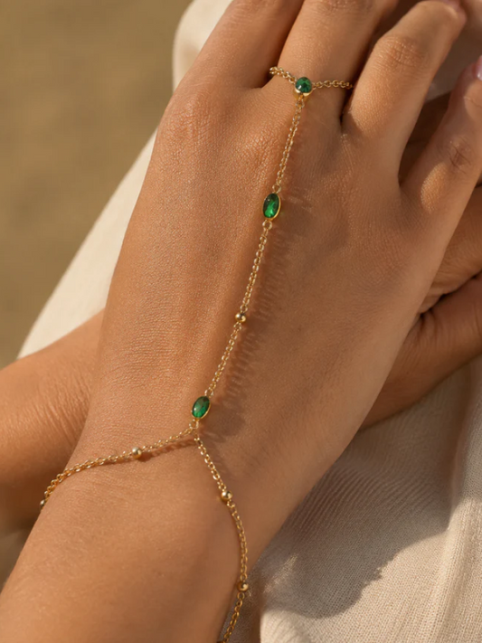 Emerald Trail Hand Chain