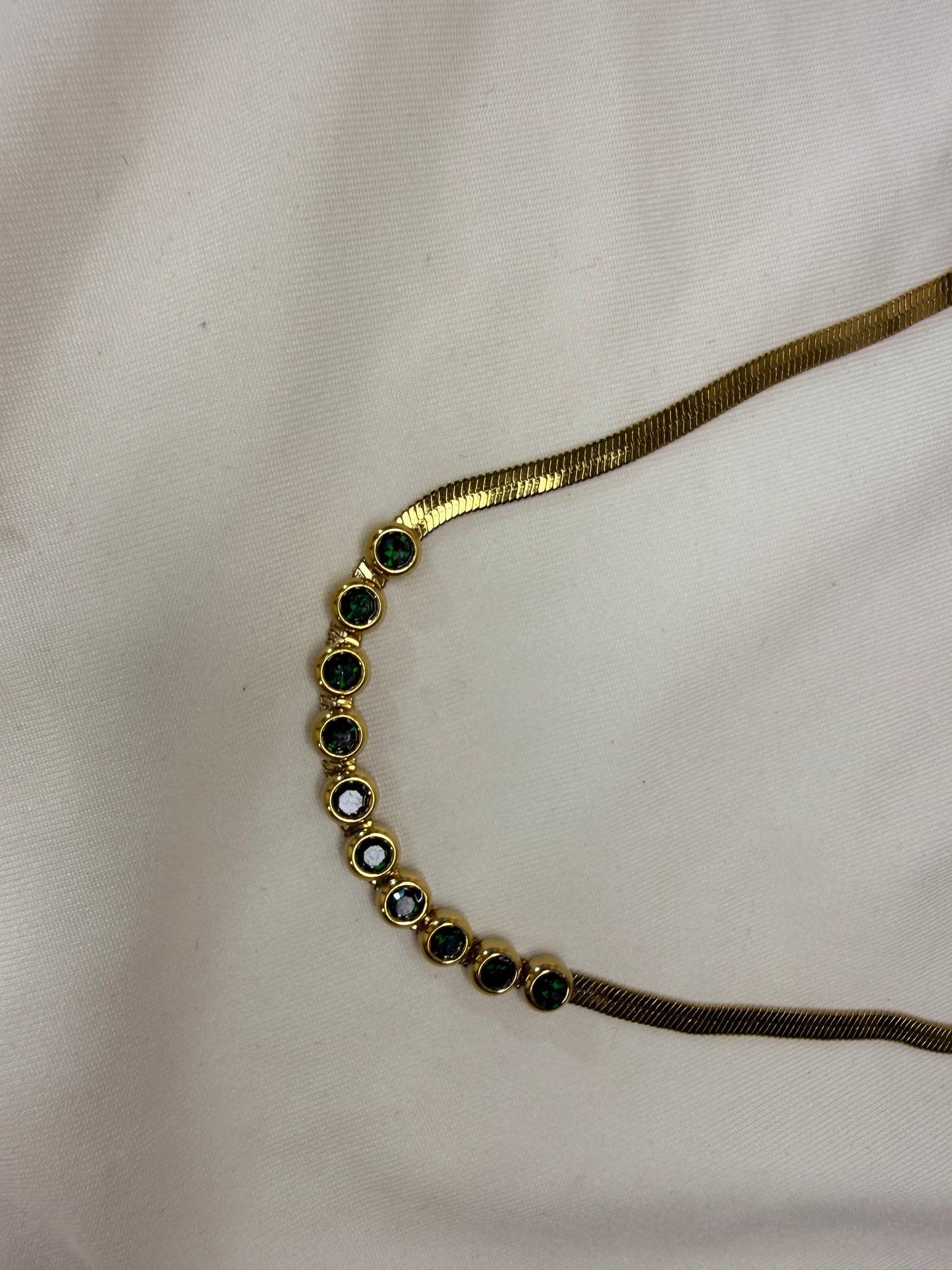 Obsidian Charm Anklet