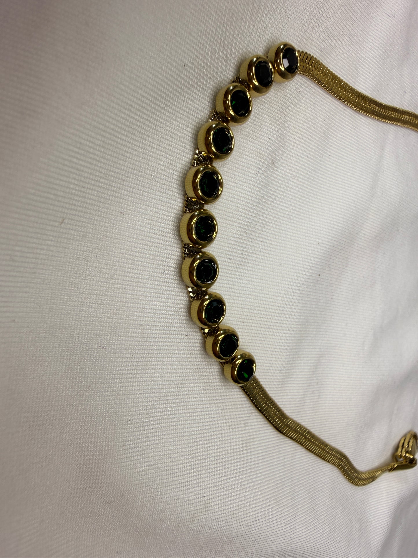 Obsidian Charm Anklet