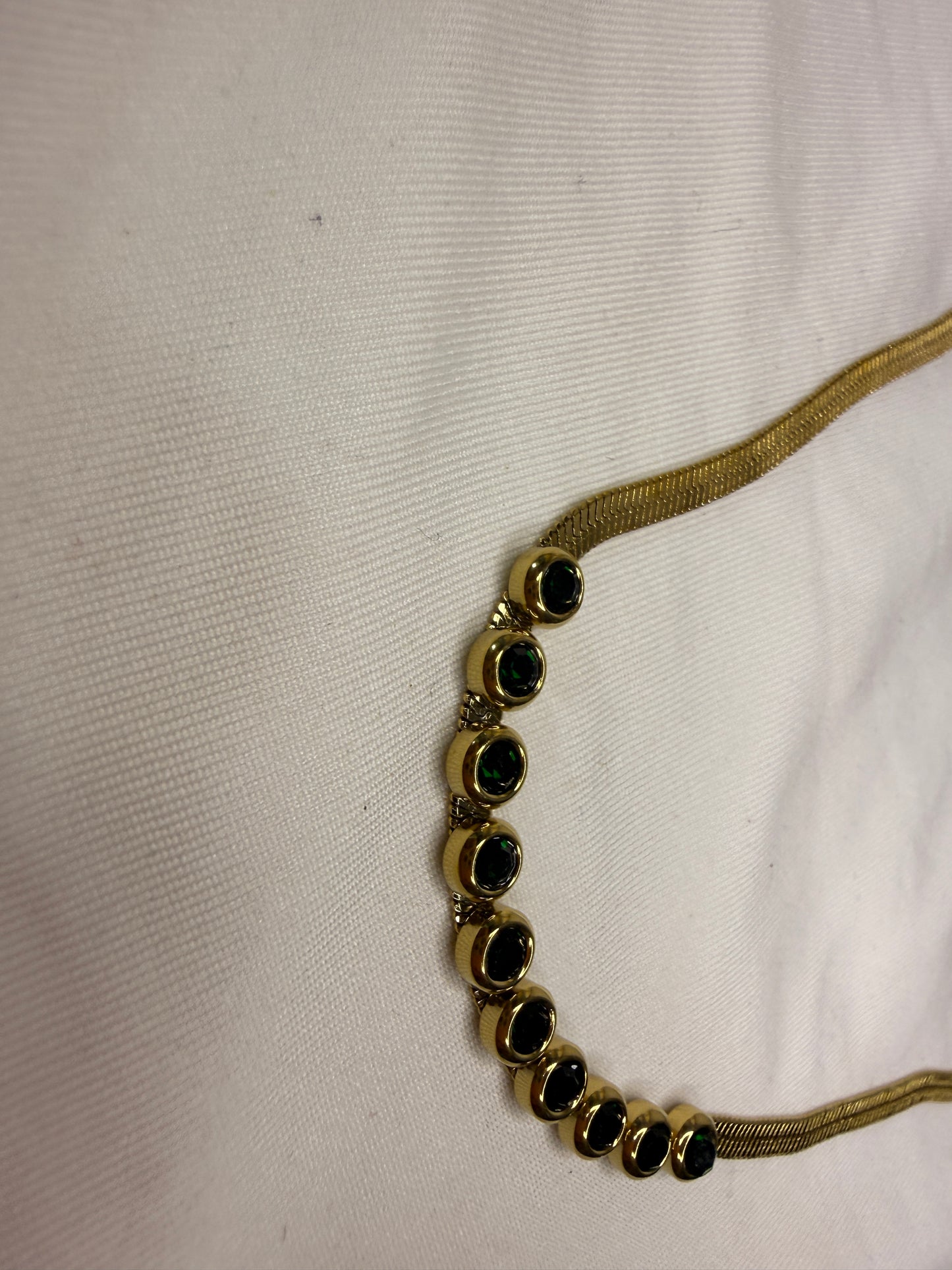 Obsidian Charm Anklet