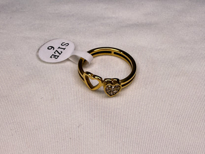Twin Heart Ring
