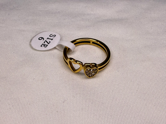Twin Heart Ring