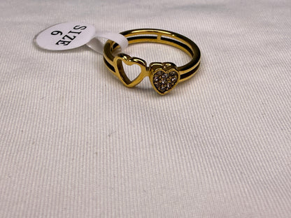 Twin Heart Ring