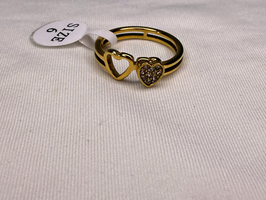 Twin Heart Ring