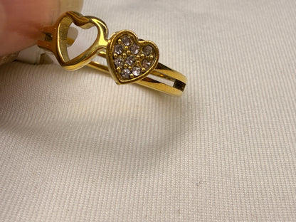 Twin Heart Ring