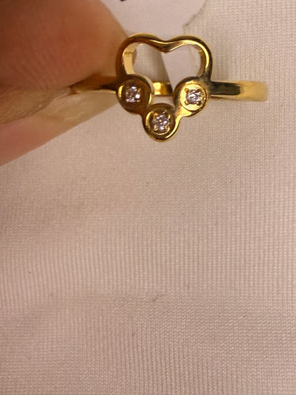 Trinity Heart Ring