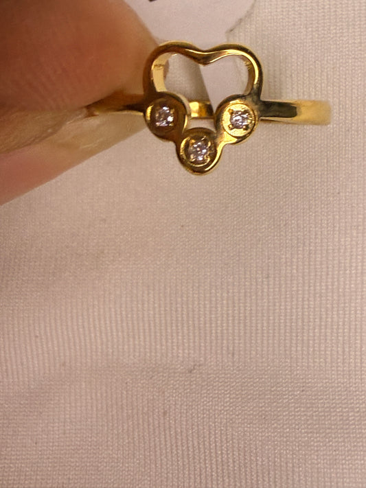 Trinity Heart Ring