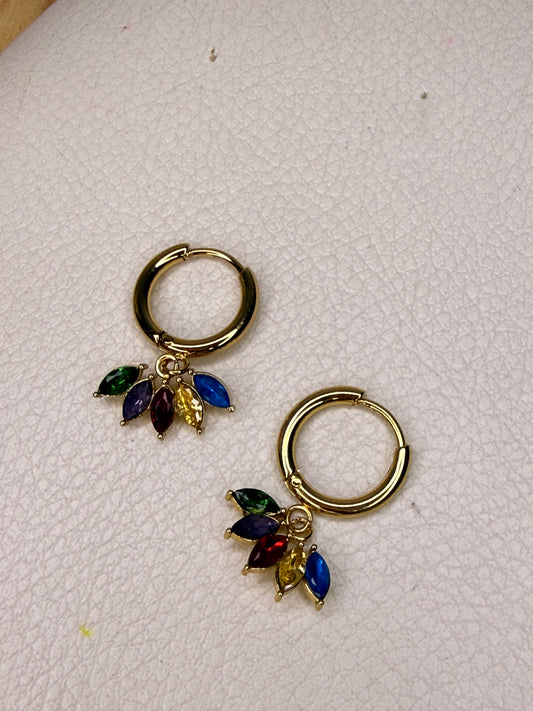 Prism Bloom Hoops